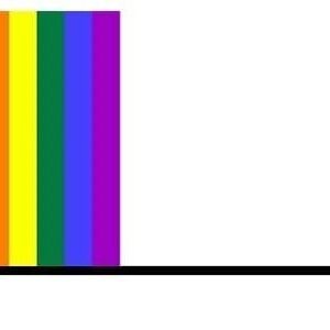 Regenboog tafelvlag