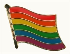 Rainbow Pride flag pin