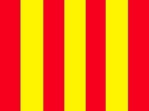 Racing vlag Geel Rode waarschuwing