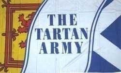 Scotland Tartan Army football flag
