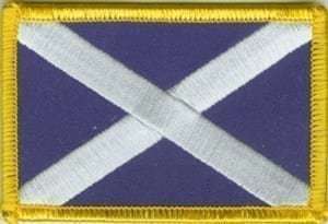 Scotland St. Andrew flag patch
