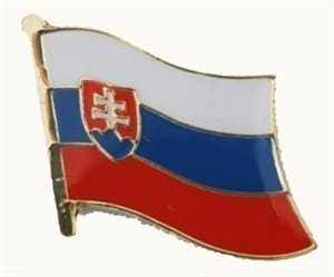 Slovakia flag lapel pin