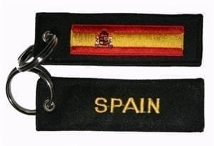 Spain flag keyring