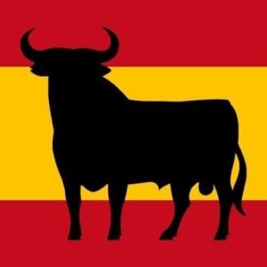 Spain flag Bull Toro