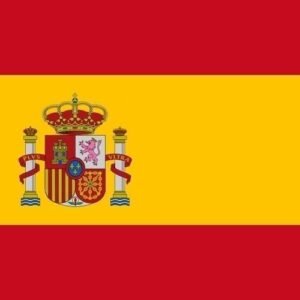 Spain flag with crest