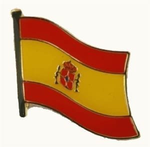 Spain flag lapel pin