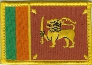 Sri Lanka flag patch