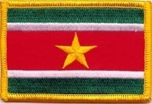Surinam flag patch