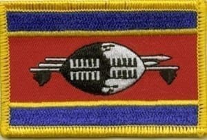 Swaziland flag patch