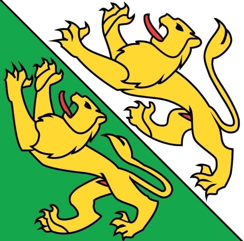 Thurgau Kanton flag Switzerland