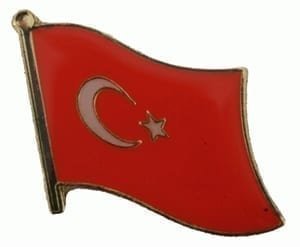 Turkey flag pin