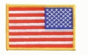 United States USA reverse flag patch