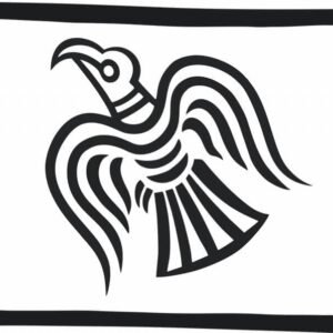 Black Raven Viking flag
