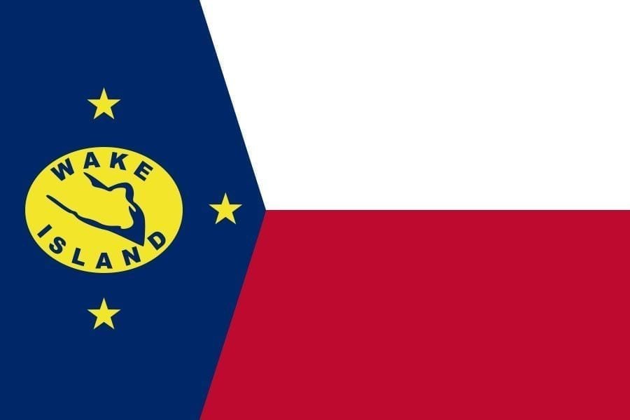 Wake Eiland flag