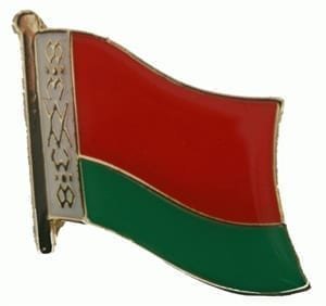 Belarus flag pin