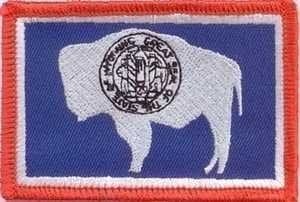 Wyoming flag patch