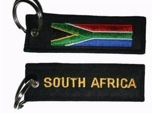 South Africa flag keyring